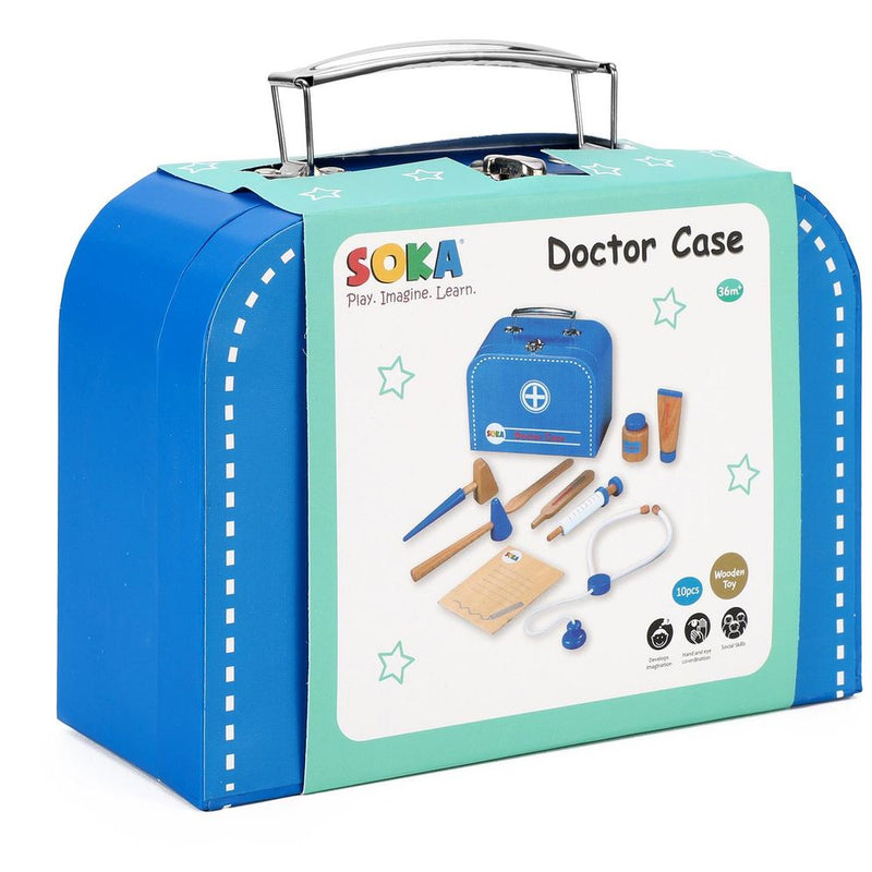 Toy Playsets Wooden Doctors Pretend Play Kit SOKA Play Imagine Learn The Little Baby Brand