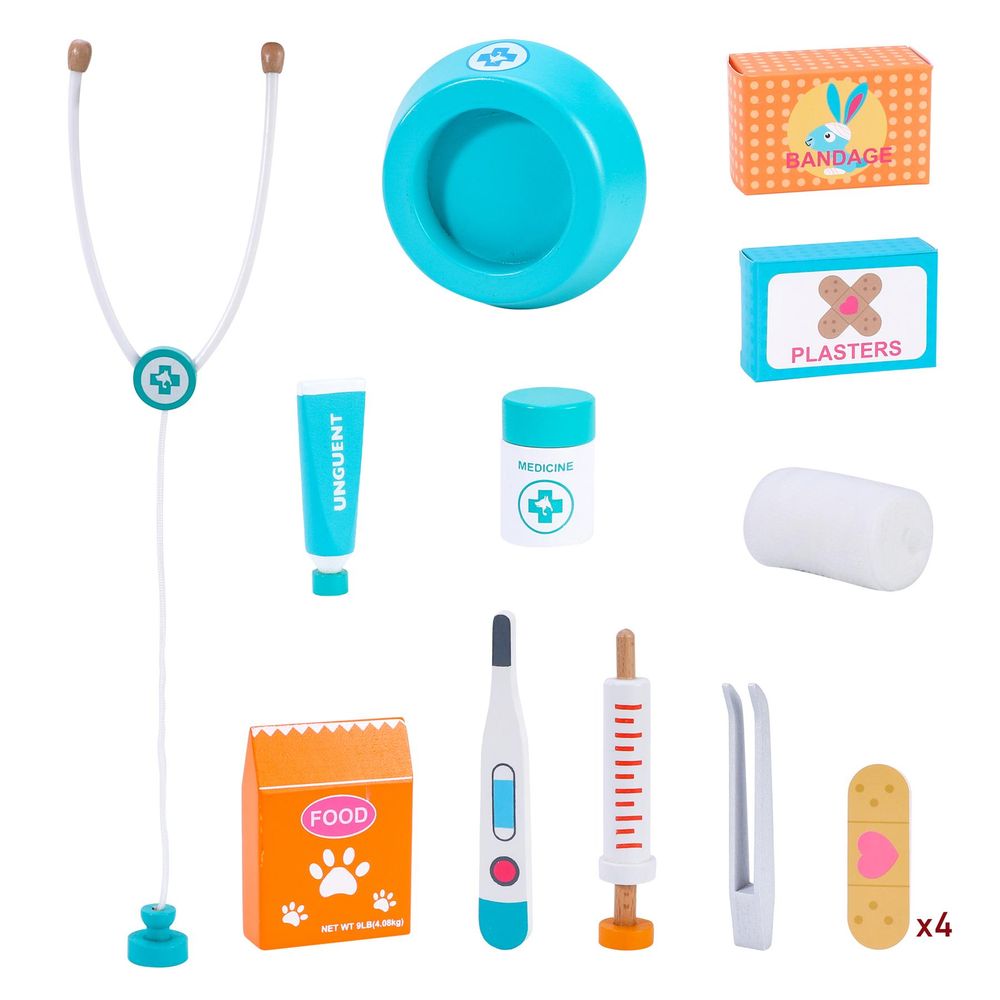 wooden playset Wooden Toy Vet Set SOKA Play Imagine Learn The Little Baby Brand
