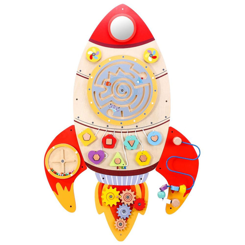Wooden Toys Wooden Toy Rocket SOKA Play Imagine Learn The Little Baby Brand