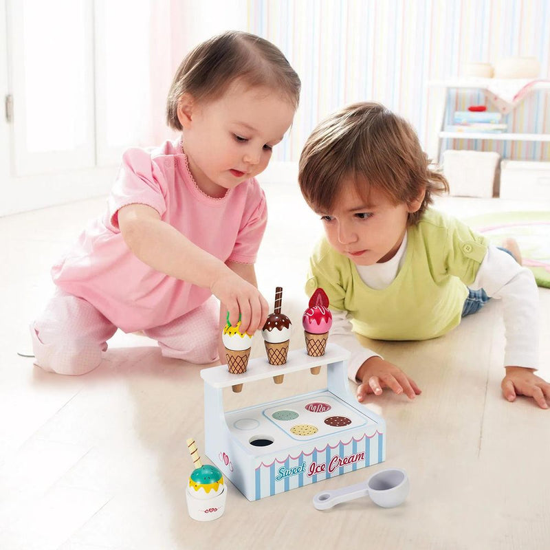 Wooden Toys Wooden Mini Ice Cream Shop Toy SOKA Play Imagine Learn The Little Baby Brand