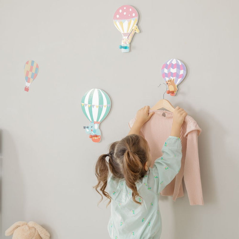 Hooks Wooden Hot Air Balloon Children's Hooks Fantasy Fields The Little Baby Brand