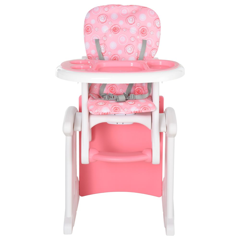 Baby Feeding 3-in-1 Convertible Baby High Chair - pink Unbranded The Little Baby Brand