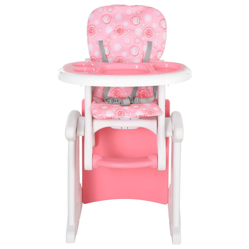 Baby Feeding 3-in-1 Convertible Baby High Chair - pink Unbranded The Little Baby Brand