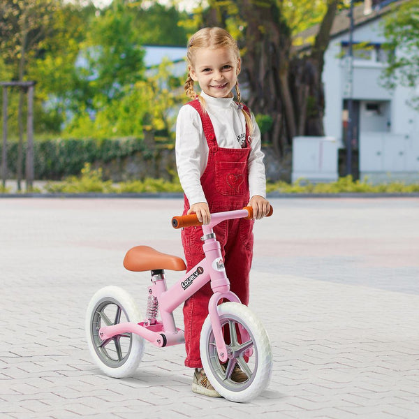 Balance Bikes Pink Kids Metal Balance Bike with Adjustable Seat Avasam The Little Baby Brand