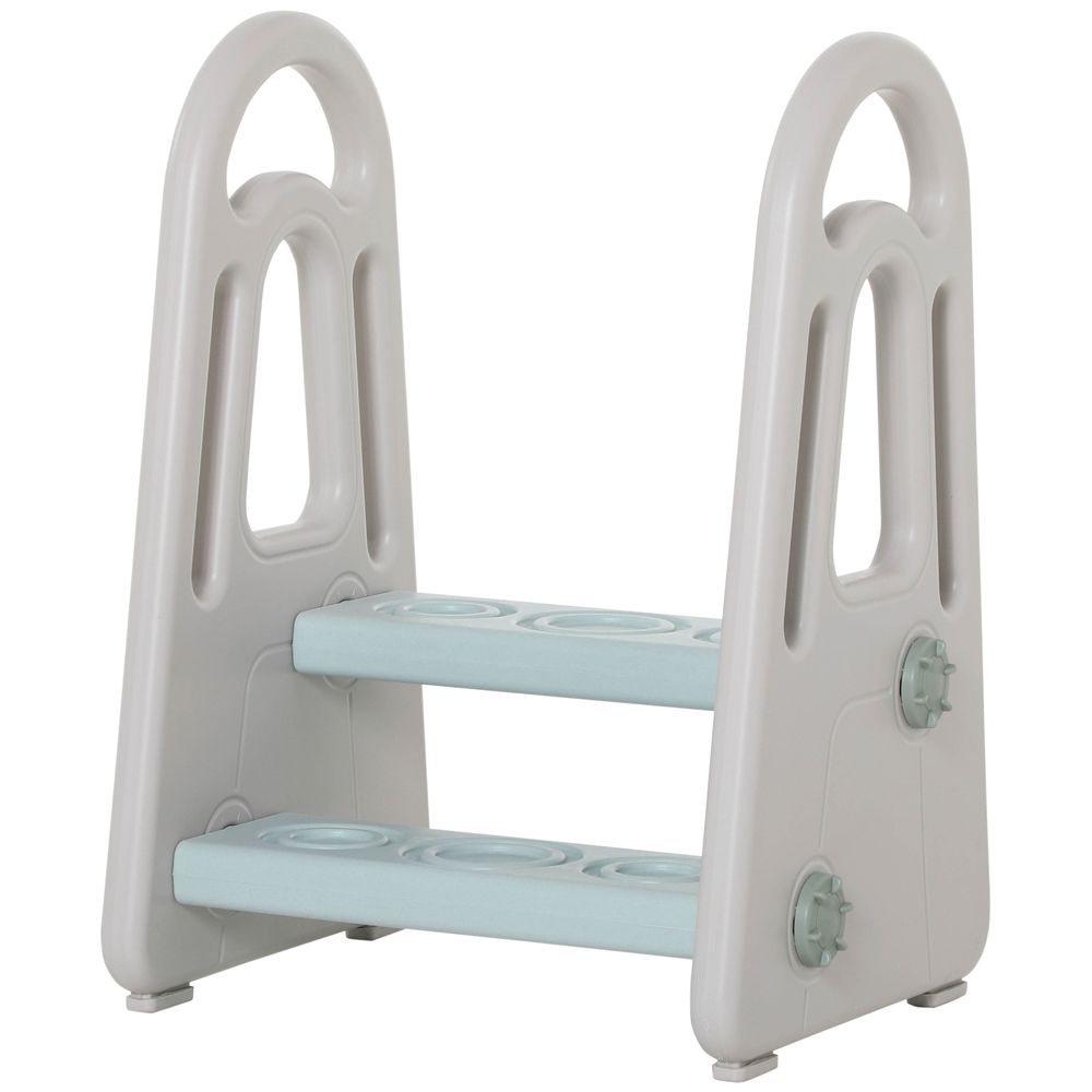 Two-Step Stool for Kids Toddlers with Handle for Toilet Potty Training HOMCOM Unbranded The Little Baby Brand