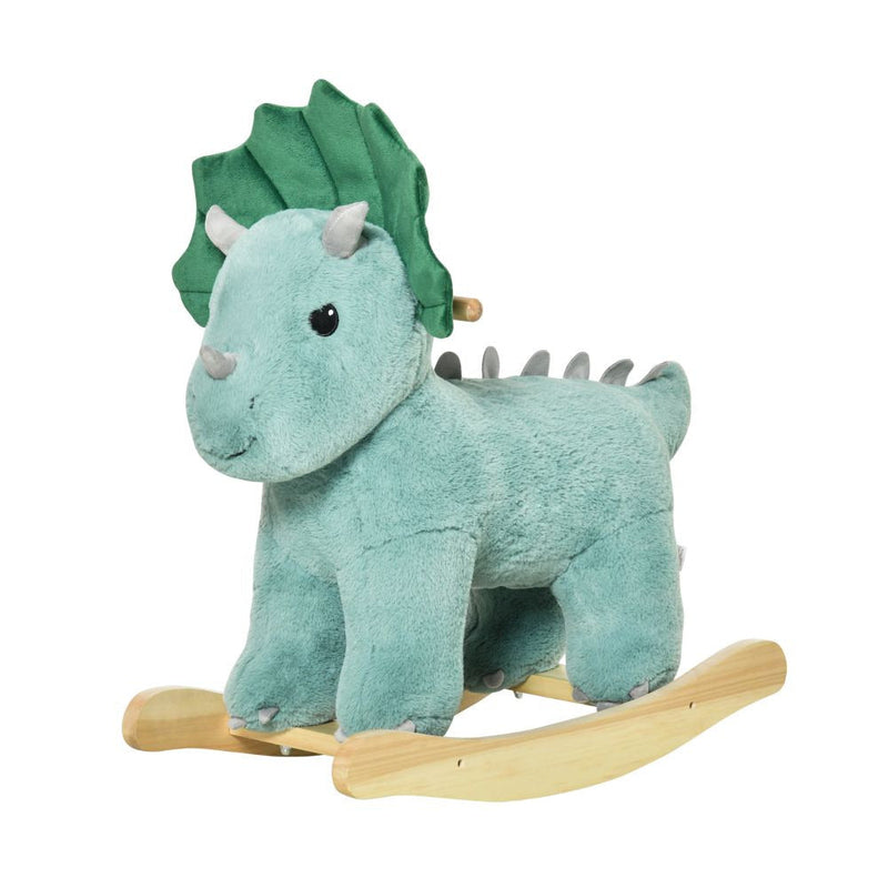rocking horse Kids Ride-On Rocking Triceratops Toy HOMCOM The Little Baby Brand
