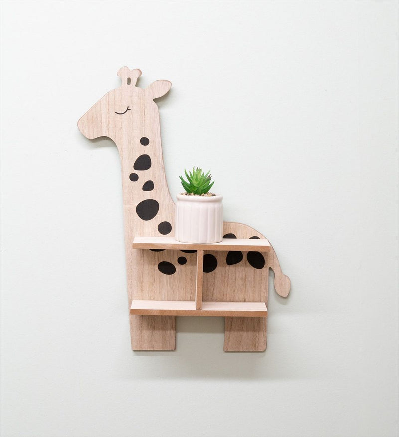 Wooden Childrens Shelf Giraffe Shaped Children's Shelf Unit Avasam The Little Baby Brand