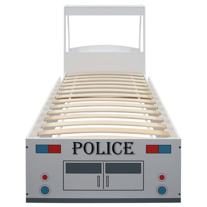 Childrens Bed Children's Police Car Bed with Desk vidaXL The Little Baby Brand