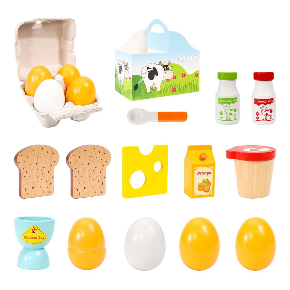 Wooden Toys Toy Wooden Breakfast Set SOKA Play Imagine Learn The Little Baby Brand