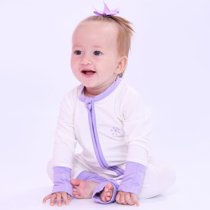 Lilac Lily Bamboo Sleepeaz Sleepsuit