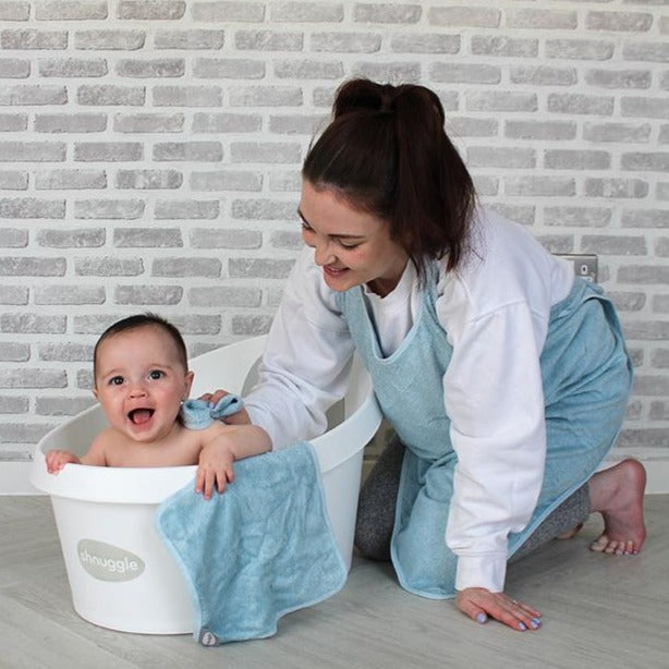 Baby & Toddler Shnuggle Wearable Baby Towel - Grey Baby Base The Little Baby Brand