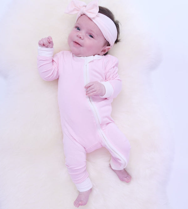 Perfectly Pink Bamboo Sleepeaz Sleepsuit