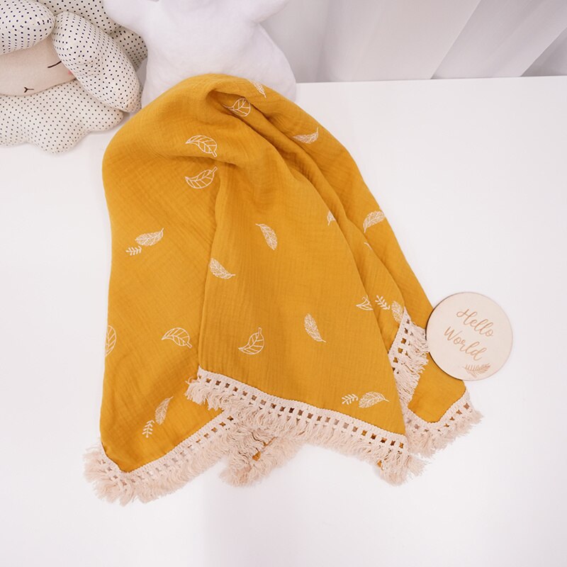  Organic Cotton Tassel Edge Baby Blanket Ali The Little Baby Brand