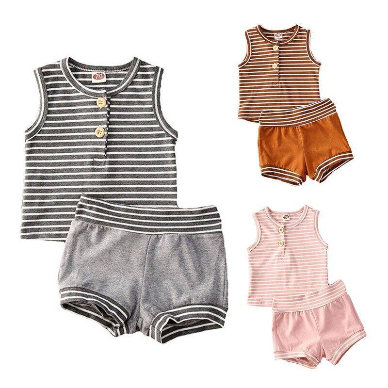 Clothing Summer Baby Vest and Shorts Set eprolo The Little Baby Brand