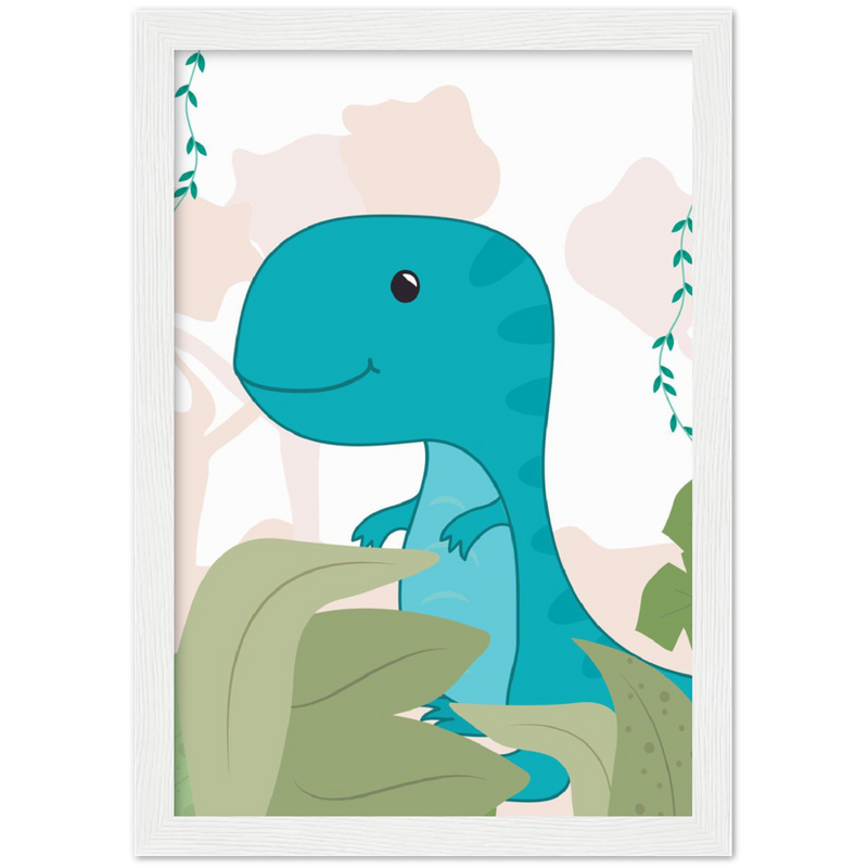 Dinosaur Wooden Framed Wall Art