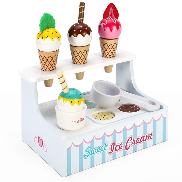 Wooden Toys Wooden Mini Ice Cream Shop Toy SOKA Play Imagine Learn The Little Baby Brand