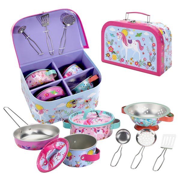 Toy Cookware Unicorn Toy Kitchen Set SOKA Play Imagine Learn The Little Baby Brand