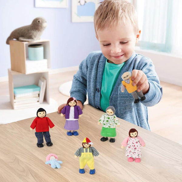  Happy Family Wooden Doll Set SOKA Play Imagine Learn The Little Baby Brand