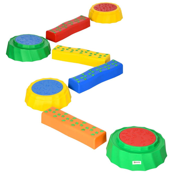 Eight-Piece Kids Stepping Stones Non-Slip Surface & Bottom, for Kids Outsunny Unbranded The Little Baby Brand