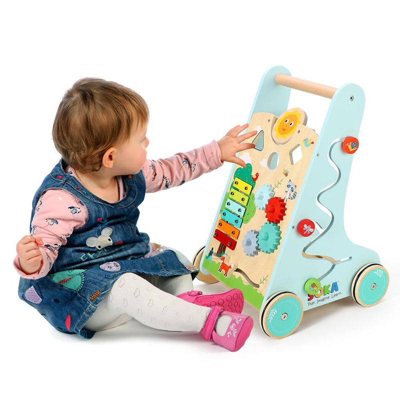 Wooden Toys Wooden Forest Activity Walker Toy SOKA Play Imagine Learn The Little Baby Brand