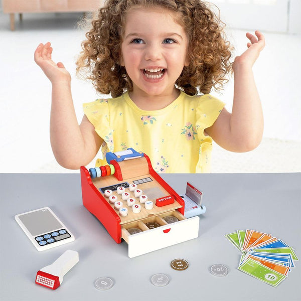  Toy Wooden Cash Register SOKA Play Imagine Learn The Little Baby Brand