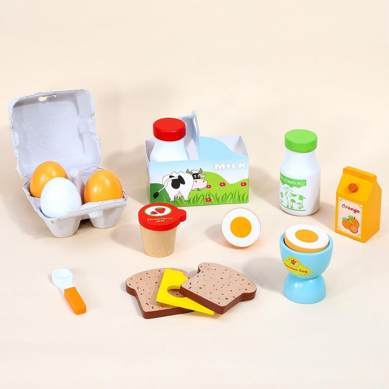 Wooden Toys Toy Wooden Breakfast Set SOKA Play Imagine Learn The Little Baby Brand