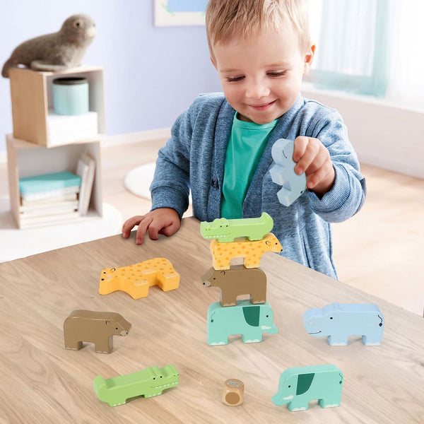  Wooden Animal Stacking Toy SOKA Play Imagine Learn The Little Baby Brand