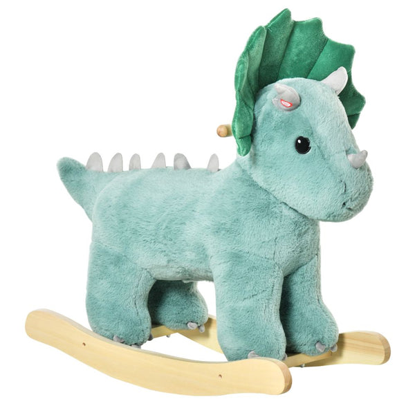  Kids Ride-On Rocking Horse Triceratops-shaped Toy for 36-72 Months HOMCOM The Little Baby Brand