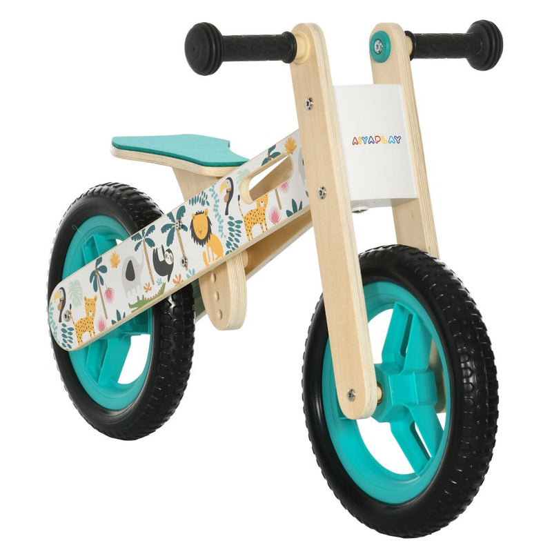 Balance Bikes Jungle Kids Wooden Balance Bike with Adjustable Seat Avasam The Little Baby Brand