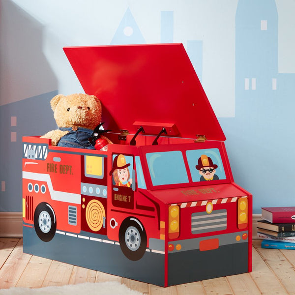 Wooden Toy Box Fire Engine Toy Box Fantasy Fields The Little Baby Brand