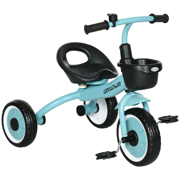 AIYAPLAY Trike with Adjustable Seat Basket Kids Tricycle for 2-5 Years Old Blue AIYAPLAY The Little Baby Brand