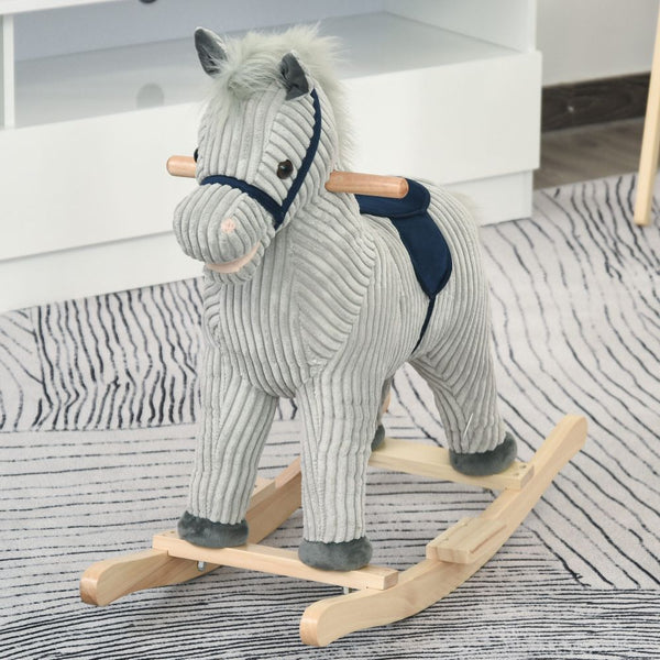 rocking horse Children's Rocking Horse with Sounds HOMCOM The Little Baby Brand